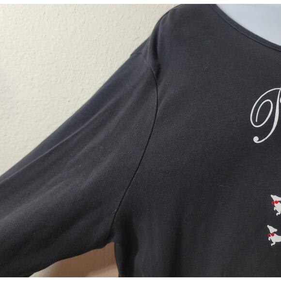 Nicole Miller Black White Red Graphic Passion For Fashion Top 2X Lightweight - Picture 5 of 7